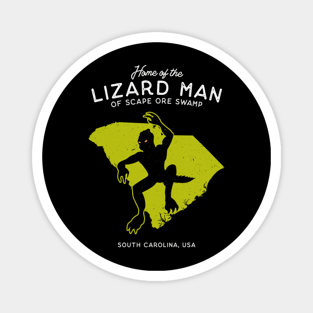 Home of the Scape ore Swamp Lizard Man Magnet by Strangeology